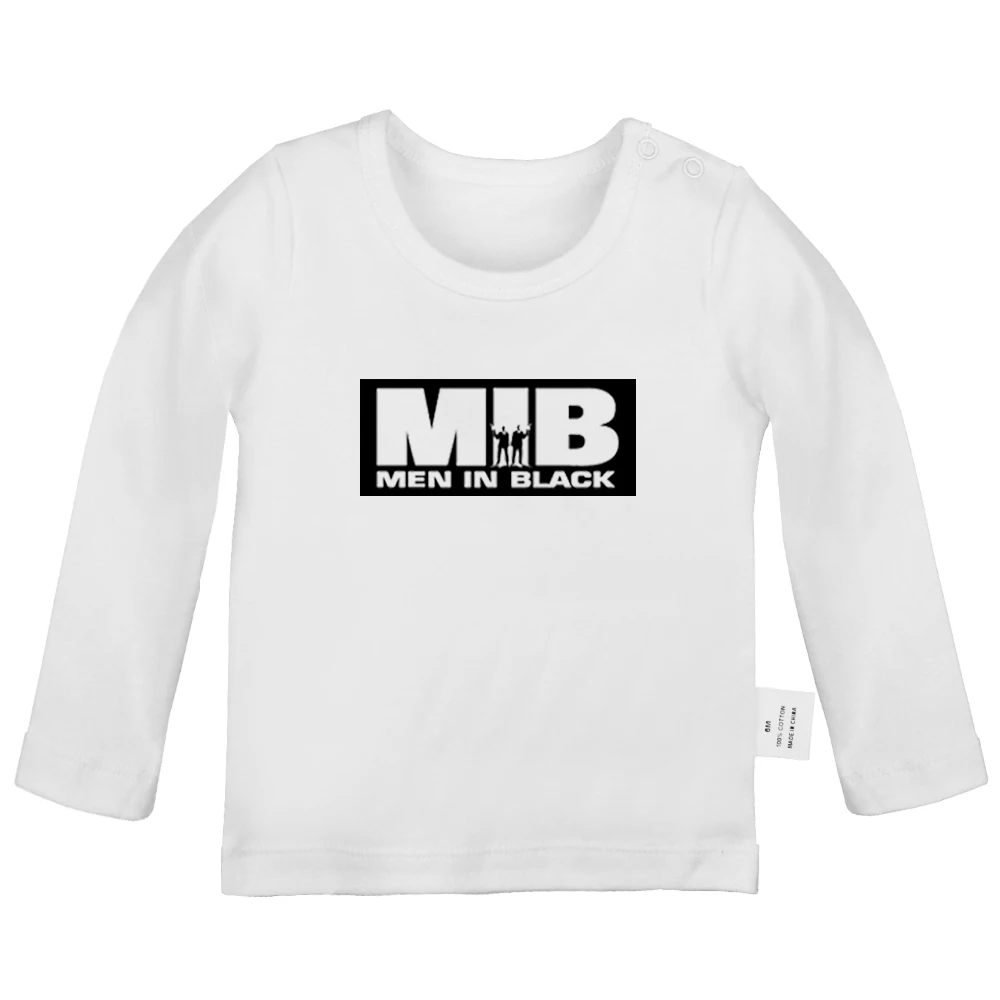 Футболки для новорожденных с рисунками из мультфильма «мужчины в черном», «панк», «круки и замки», «граффити» однотонные футболки с длинными рукавами и графикой для малышей - Цвет: YdBabyYW909C