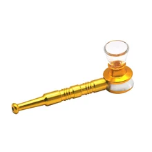 Модная Роскошная алюминиевая труба для табака и трав 102 мм чаша легкая Съемная очистка металлический Углеродный фильтр аксессуары для табачных труб