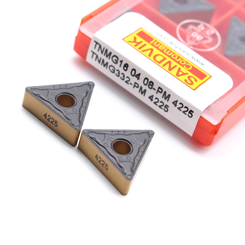 

TNMG160408 PM 4255 Sandvik External Turning tool TNMG 160408 Carbide Insert Lathe Cutting Tool CNC for Steel