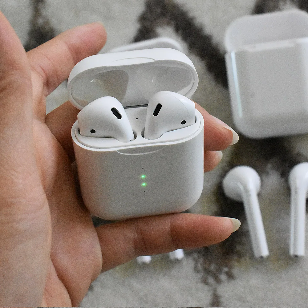 

For Iphone X Xr Xs Max Double Mini Air Pods Wireless Bluetooth Touch Earphone Earbuds with Charging Box Mic for Samsung Android