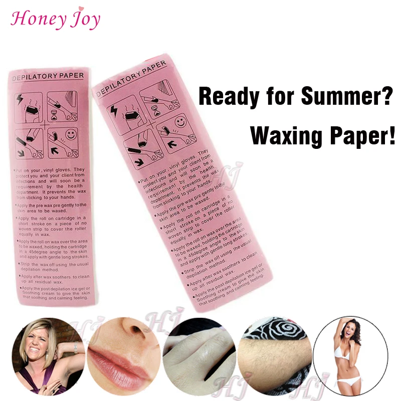 New 100pcs/pack Pro Waxing Depilatory Paper Hair Removal Depilatory Nonwoven Epilator Wax Strip