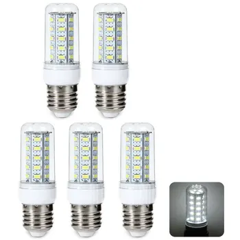 

5X HRSOD E26 / E27 SMD 5730 36 LED Corn Light Energy Saving Clear Lampshade 6W 650LM 220v(warm white/cold white)