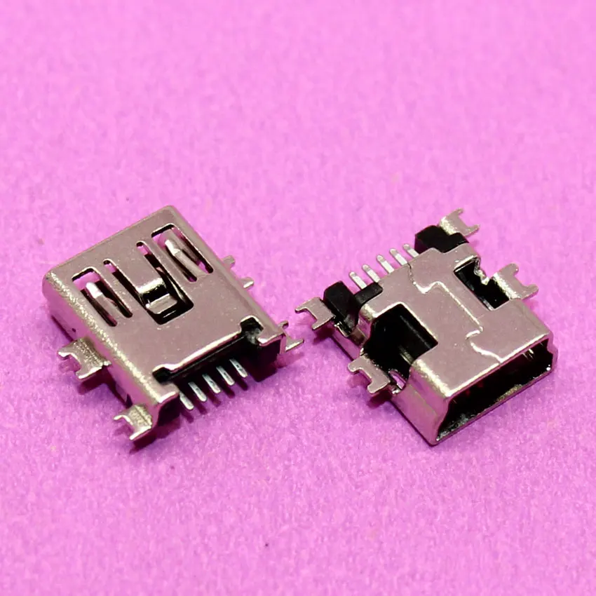 

YuXi 100% New For mini USB jack socket connector,V3 port 5-pin 5P 180 degree for MP3 MP4 GPS,sinking board