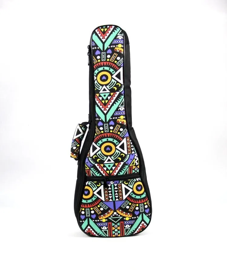 Дизайн 21 23 24 26 дюймов сопрано концертный Тенор укулеле сумка рюкзак чехол мягкий узор Творческие подарки для детей девочка мальчик - Цвет: 26 inch soprano bag