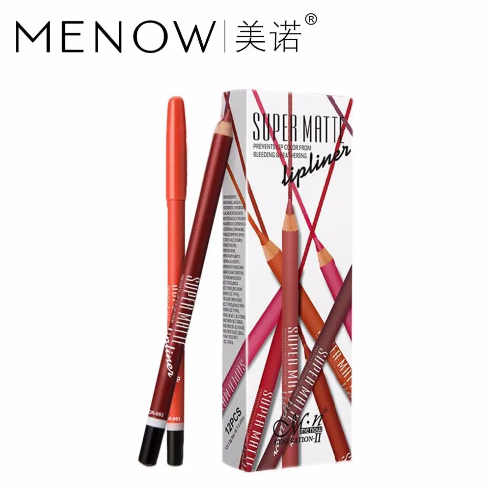 Menow Makeup Pcs Lot Matte Waterproof Pencil Lip Liner Cm