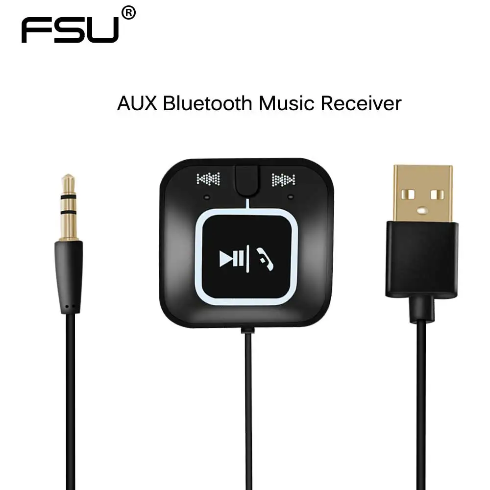 

ZF-850 Mini Wireless NFC Bluetooth Car Kit Receiver Audio Adapter AUX USB Bluetooth Music Receiver Hands-free Car Kit Speaker