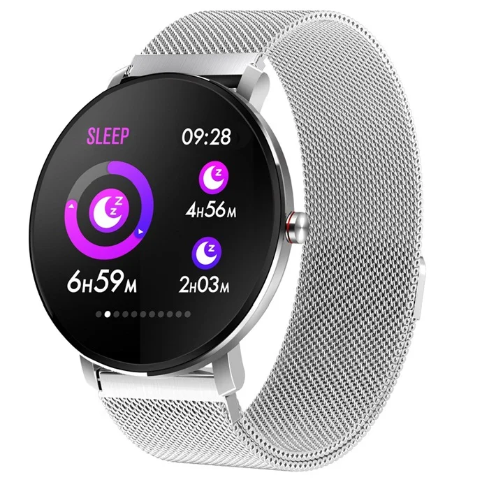 SENBONO K9 спортивные Bluetooth 1,3 дюймов Полностью умные часы с сенсорным экраном фитнес-трекер для мужчин IP68 Водонепроницаемые женские умные часы PK v11 K1 - Цвет: sliver