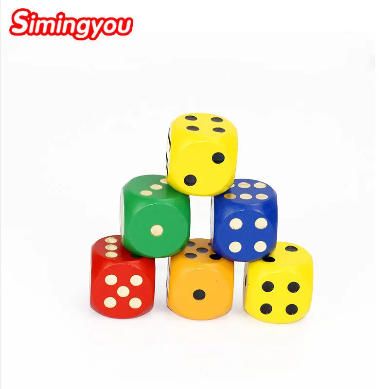 

Simingyou 30mm Wooden Montessori Toys Color Wooden Dice Sieve Party Party Game Chess Toys Hobbies D10-A-234 Drop Shipping