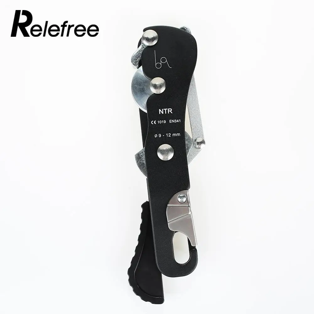 10-12mm Climbing Stop Descender Gear for Rope Rappelling Strong Rope Self-Braking Caving Rappelling Tool