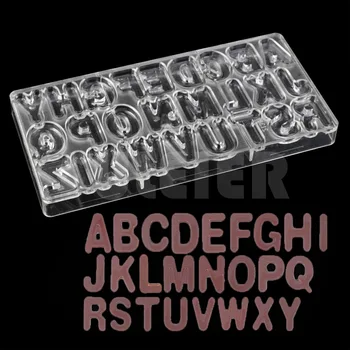 

DIY Letters shape chocolate candy mold for cake decoration ,3d candy confectionery tools bonbon Baking Pastry Tools Cake Molds