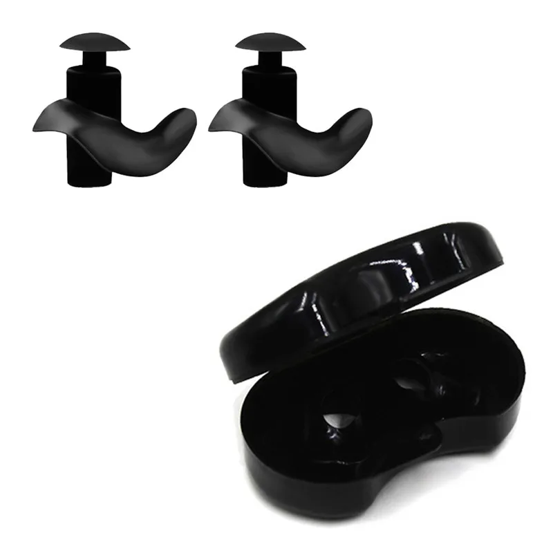 1 пара мягких силиконовых ушных затычек для защиты ушей многоразовые профессиональные музыкальные затычки для ушей Шумоподавление для сна - Цвет: Black