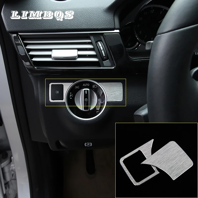 

Headlight Adjustment Button Stickers For Mercedes Benz A W176 B W246 C W204 E W212 E350 GLK X204 GL ML head light switch cover