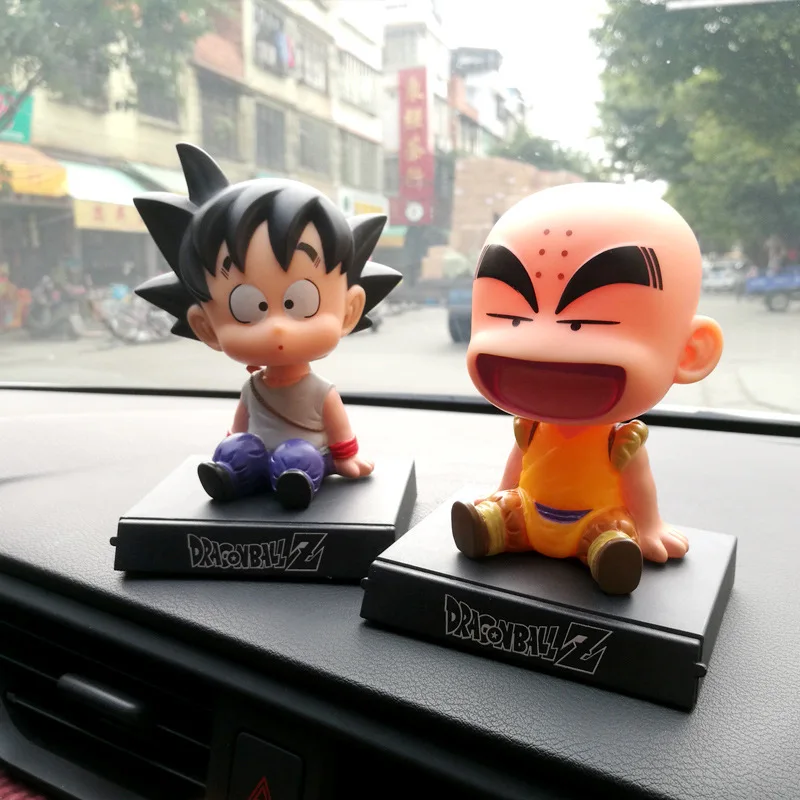 Son Goku Monk украшения для приборной панели автомобиля игрушки держатель телефона мобильный клип встряхивание головы Стайлинг украшения для кукол аксессуары для интерьера