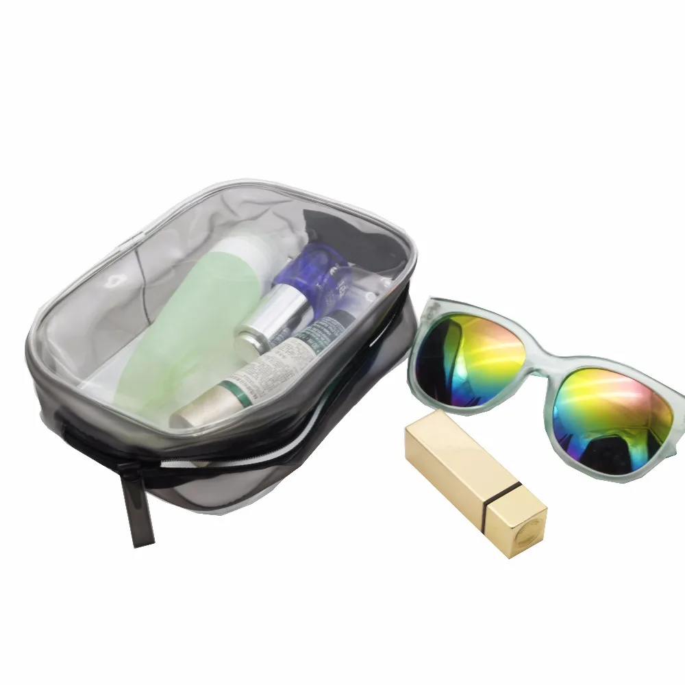 DEZEMIN PVC Cosmetic Bag Transparent Bag Dual Zipper Head Makeup Pouch (6)