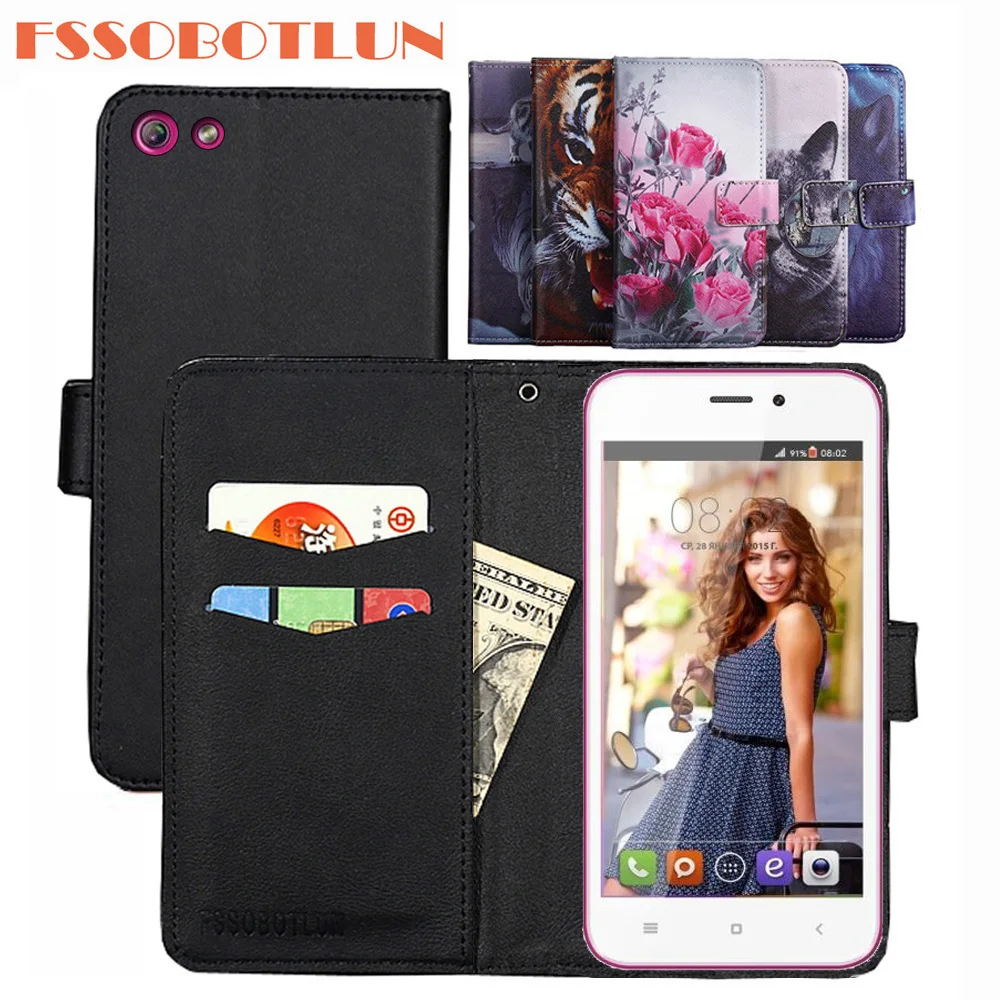 

FSSOBOTLUN For BQ BQS-5007 Rimini Case PU Leather Retro Flip Cover Shell Magnetic Fashion Wallet Cases Kickstand Strap BQ 5007