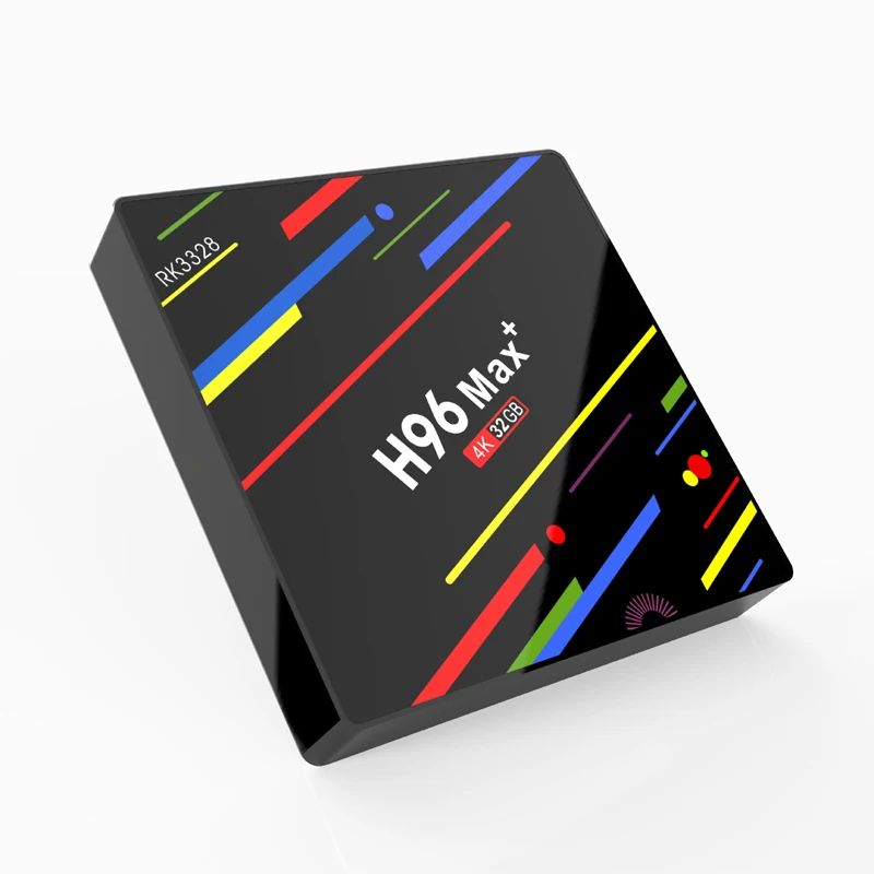 Android 9.0 TV Box with Google Voice Control 4GB 32GB RK3328 Quad Core Wifi Mini PC 4K Smart Media Player H96 Max+ Set Top Box