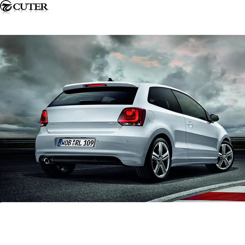 Polo GTI R-Line Стильный комплект кузова PP Неокрашенный передний бампер задний бампер боковые юбки для Volkswagen VW Polo GTI 11-16