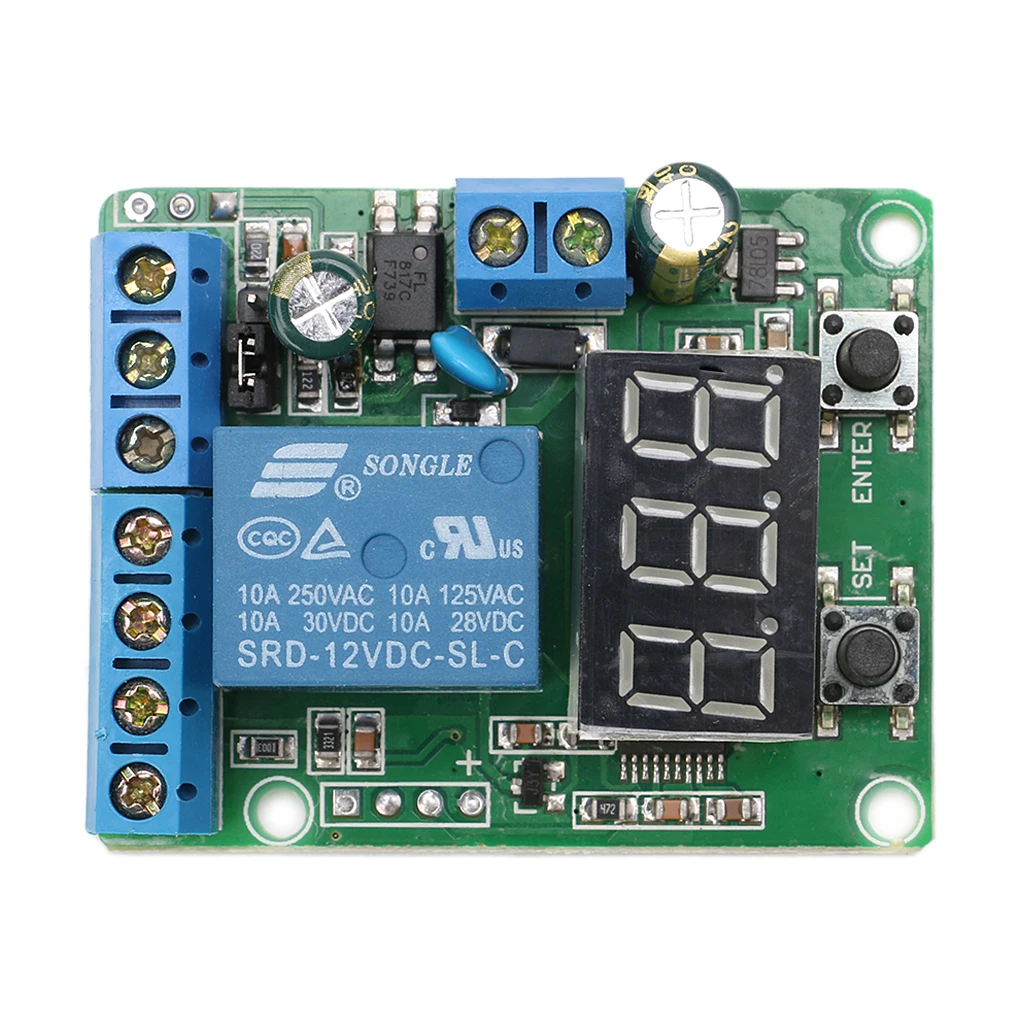 

DC Relay Module Control Board 12V Switch Load Voltage protective Detection Test