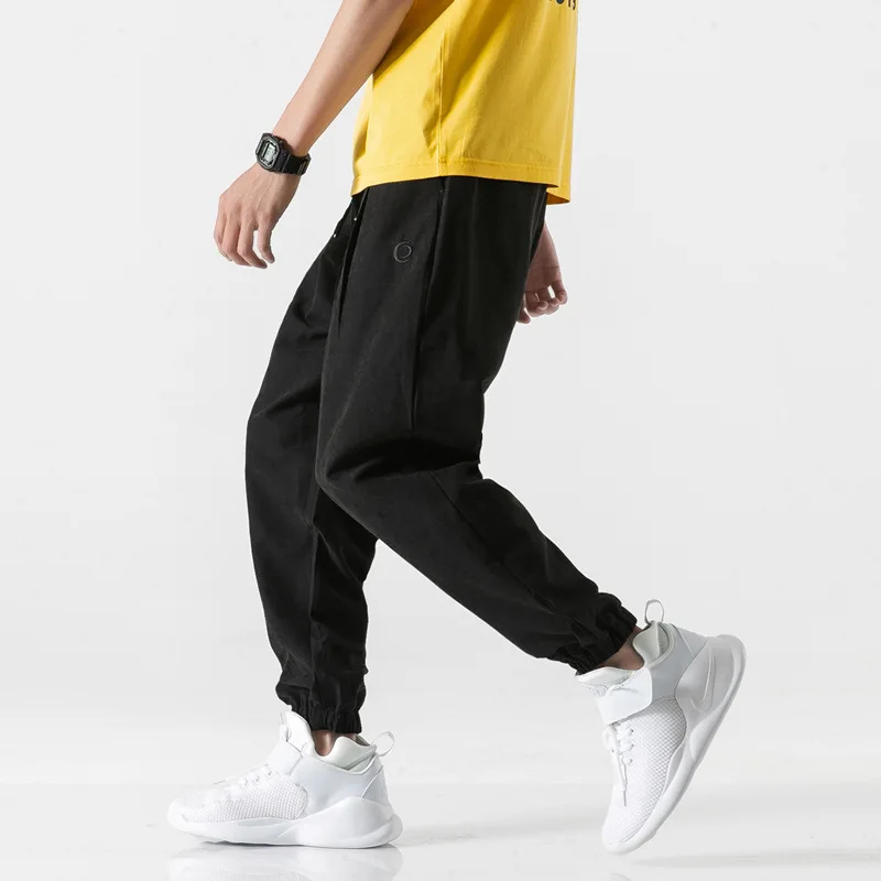 New spring and summer casual pants men's thin beam foot harem pants men's loose pants Japanese casual tide brand nine pants