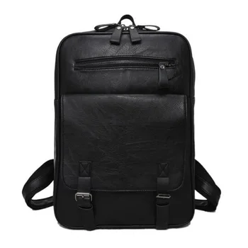 

Backpacks Woman Men Backpacks Men's Casual PU Leather College Student Computer Bags Female Male Business Backpacks mochila