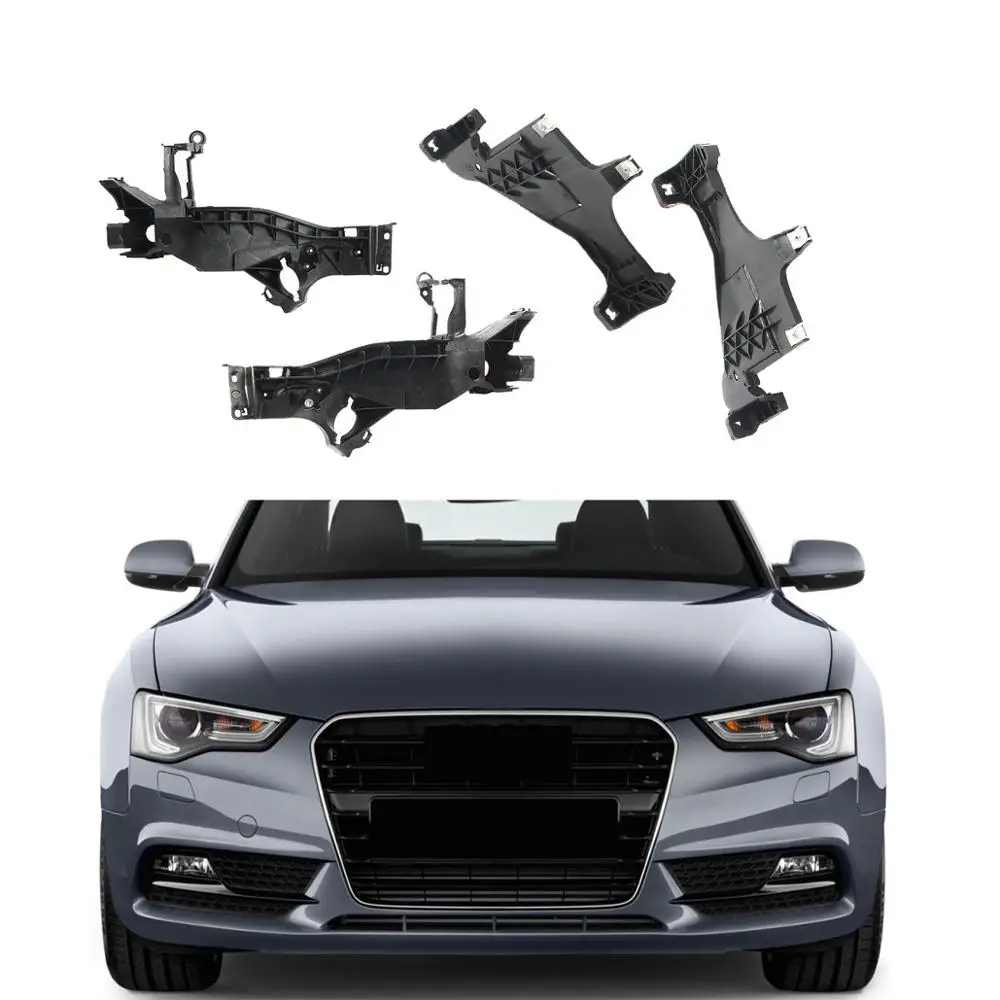 

Left Right Main Beam Headlight Lamp Mount Bracket Support Retainer Plate Set For AUDI A5 S5 12-16 RS5 2013 2014 2015 2016