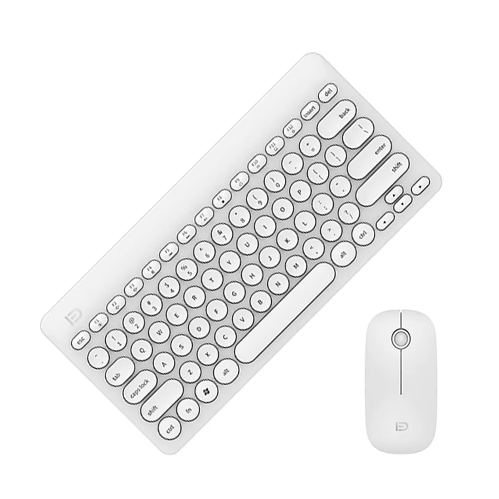 Multimedia Wireless Keyboard Mouse Combos with Fashionable Ultra Thin Whaterproof Silent Mice for Computer PC Gaming TV#g4