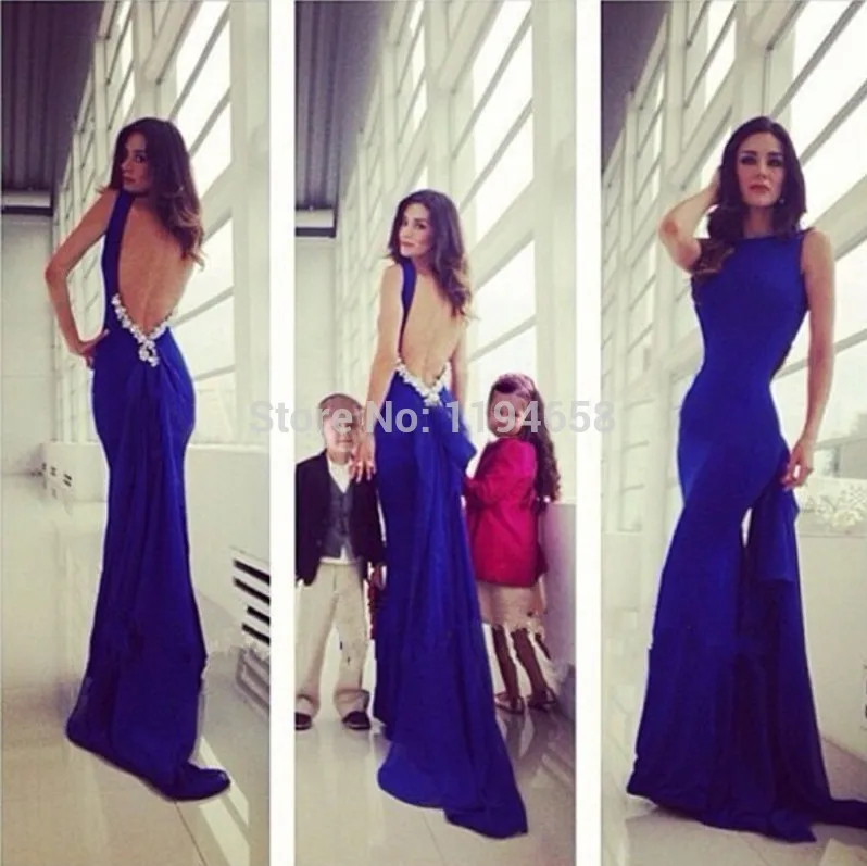 2016 Custom Made Latest Sexy Lady Beautiful New Fashion Design Elegant Mermaid Backless Crystals Long Floor