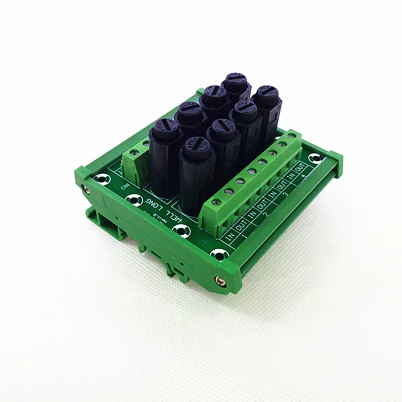 Fuse Module,DIN Rail Mount 8 Channel Fuse Power Distribution Module Board. Fuse Module,DIN Rail Mount 8 Channel Fuse Power Distribution Module Board.