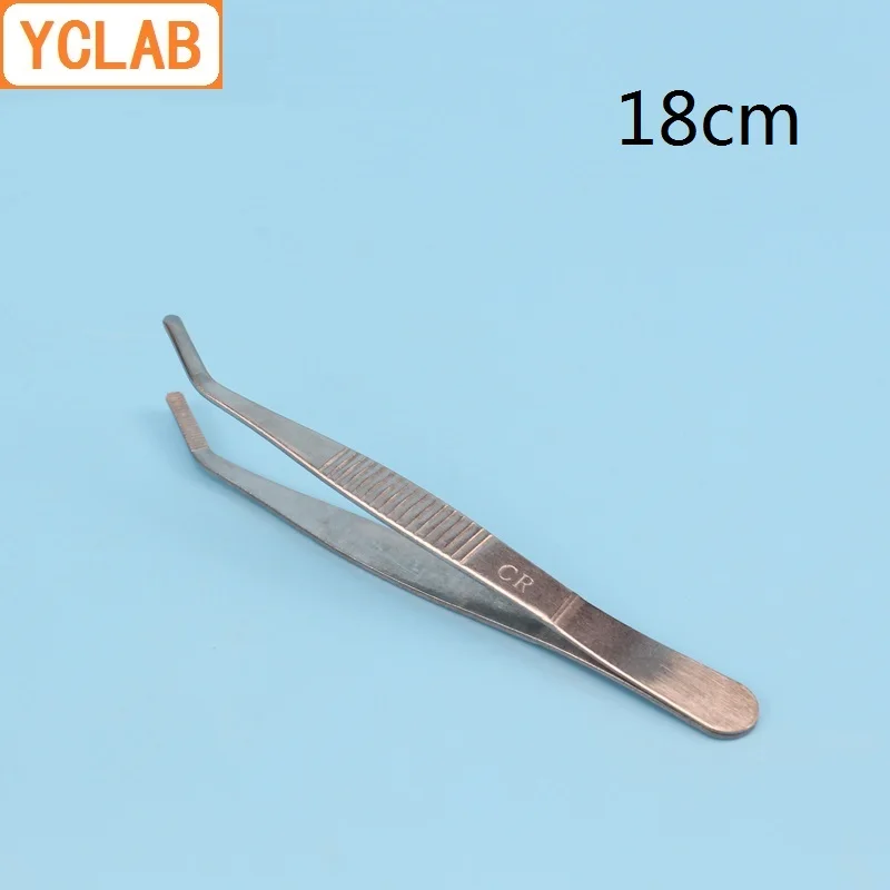 YCLAB-18cm 팔꿈치 족집게 스테인레스 스틸 플라이어 탄소강 둥근 머리 이빨 포함, 실험실 의료 가정용 드레싱