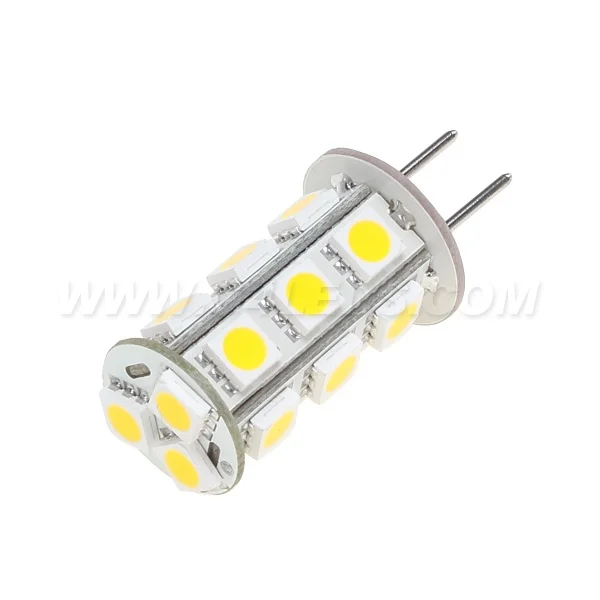 18 светодиодный G6.35 Светодиодный лампа 12VDC 12VAC 360-396LM 3W SMD 5050 лодки корабли автомобилей Camper 10 шт./лот