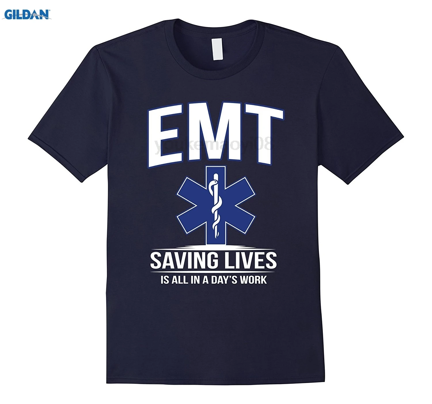 GILDAN EMT Save Lives All in a Day's Work рубашка для парамедиков | Мужская одежда