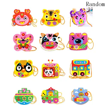 

EVA Foam 3d Puzzles DIY Children Handmade Bags 1 Set 3D EVA Cartoon Educational Toys for Children Kids Baby