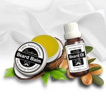 2016 new Lanthome 100% Natural Beard Oil + beard care wax balm Organic Beard Conditioner Leave in Styling Moisturizing Effect