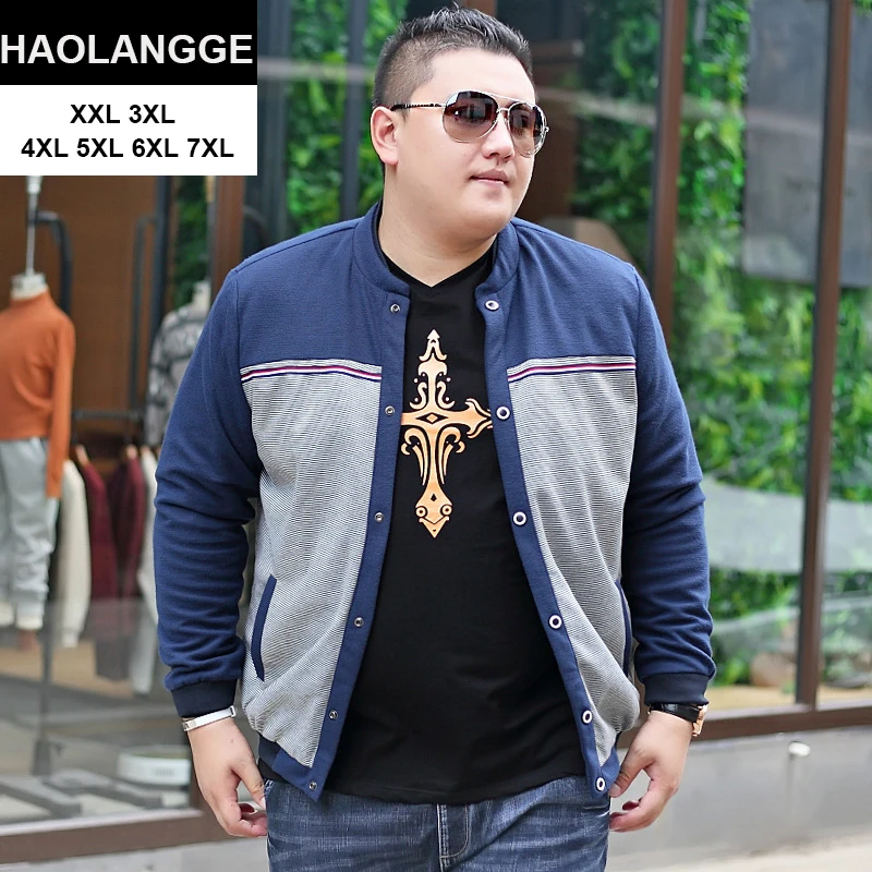 HAOLANGGE Brand Clothing Plus Size 3XL 4XL 5XL 6XL 7XL Can 140kg Men