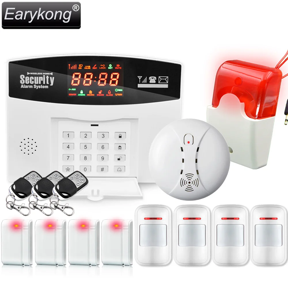 bilder für Heißer Verkauf Englisch/Russisch/Spanisch Drahtlose GSM Alarm System 433 MHz Home Einbrecher Alarmanlage M2-2, freies Verschiffen bilder für Heißer Verkauf Englisch/Russisch/Spanisch Drahtlose GSM Alarm System 433 MHz Home Einbrecher Alarmanlage M2-2, freies Verschiffen