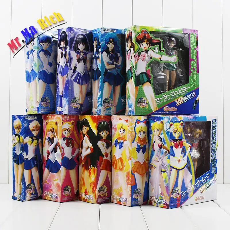 9style рисунок Сейлор Мун игрушка Tsukino Usagi Mars Jupiter Venus Mercury Uranus Pluto Shfguart с коробкой|figure