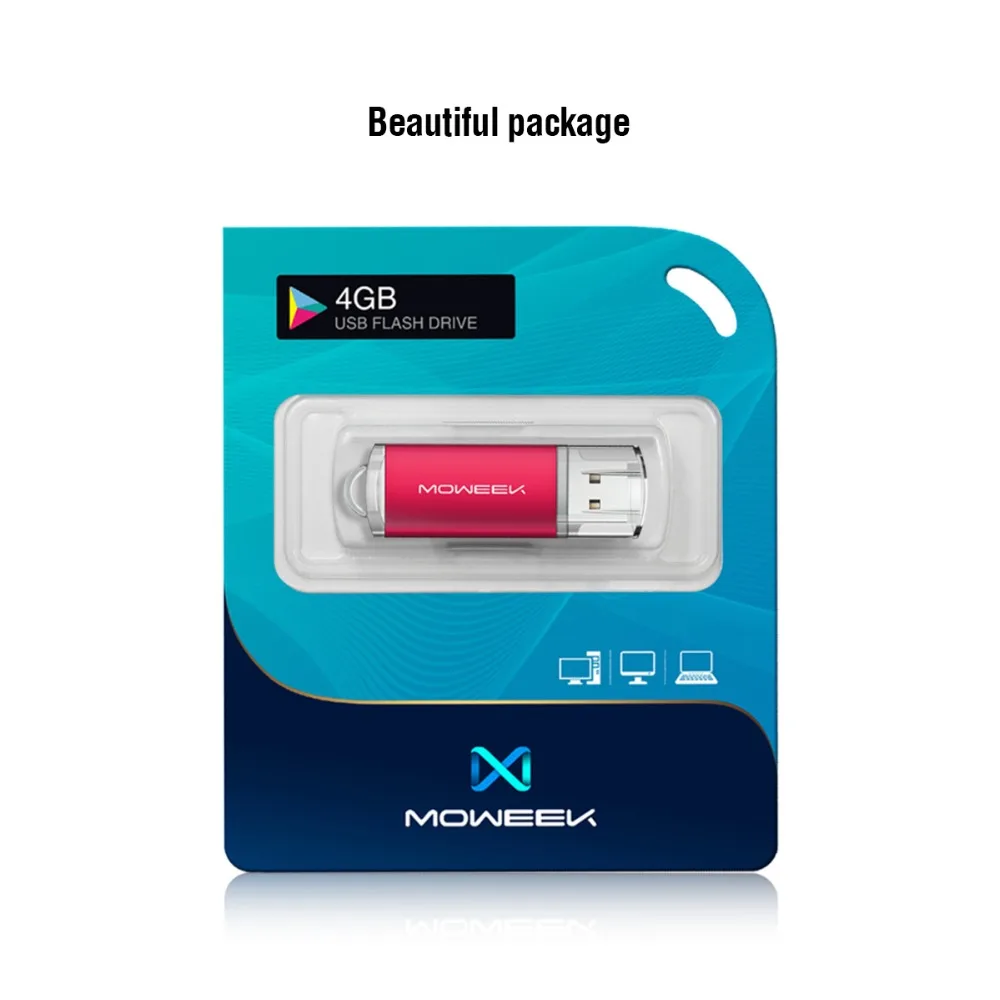 Moweek мини USB флеш-накопитель 64 ГБ флеш-накопитель 32 Гб USB флешка 128 ГБ 16 ГБ 8 ГБ 4g Флешка реальная емкость флеш-диск USB 2,0 oem пользовательский логотип