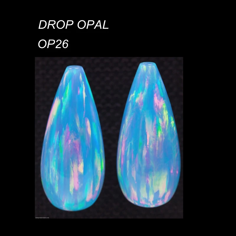 

50 pcs /lot Free Shipping 7x14 mm Teardrop Fire Opal, Synthetic Half Drilled Teardrop Cabochon Opal for Silver Opal Earings