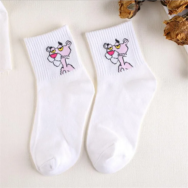 Высококачественные милые элегантные милые носки с героями мультфильмов милые женские носки Харадзюку хлопковые повседневные белые носки с изображением животных - Цвет: 5