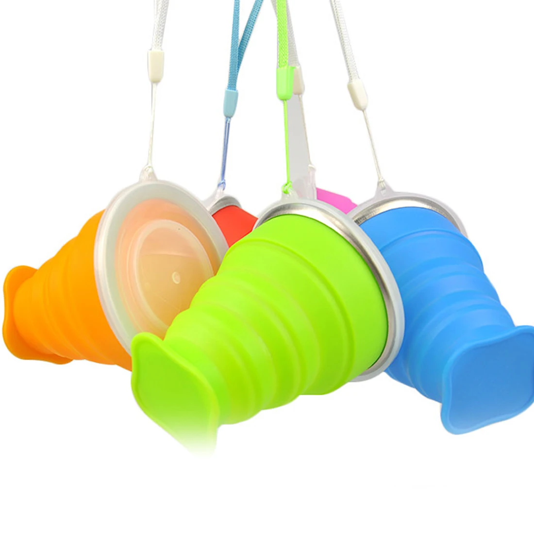 200ml Travel Silicone Retractable Folding Cup Outdoor Telescopic Collapsible Water Cups Drinkware Tools | Дом и сад
