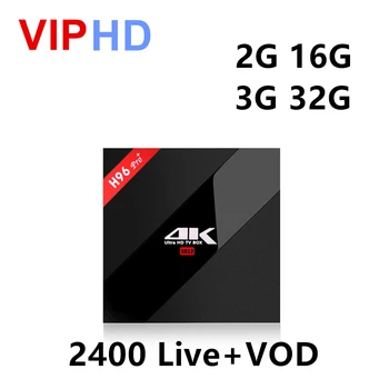 

H96 Pro + Android S912 IPTV Smart Tv Box Arabic France Germany Turkey Spain Africa Brasil Mexico Albania Tv Box PK Neo Volka Tv