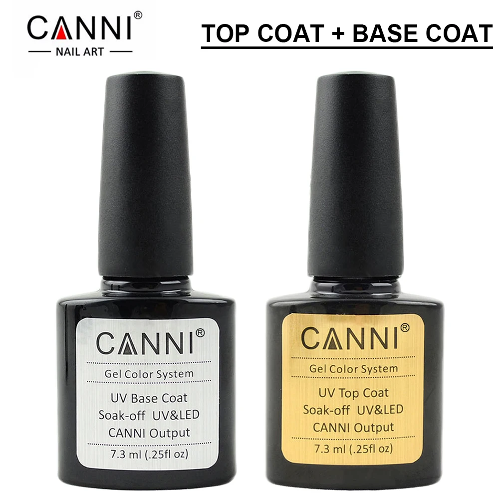 CANNI 7.3ML Top Coat Base Coat Gel Nail Polish Gel polish Vernis