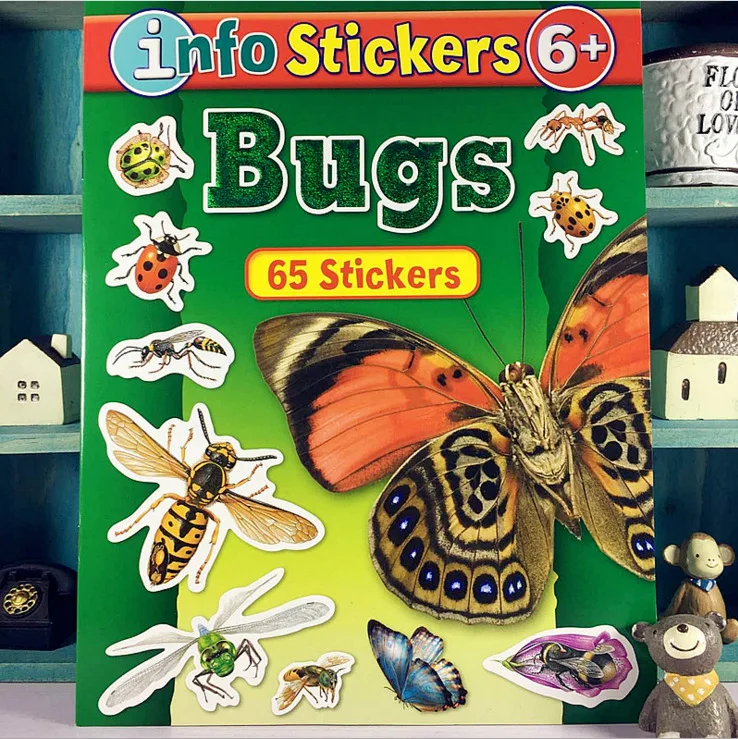 

Children's cognitive English early learning learning toy book English original story sticker book