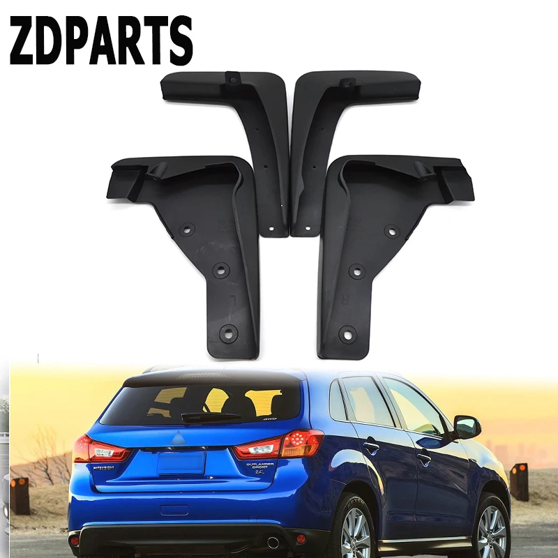 ZDPARTS Car Front Rear Mudguards For 2010 2011 2012 Mitsubishi ASX
