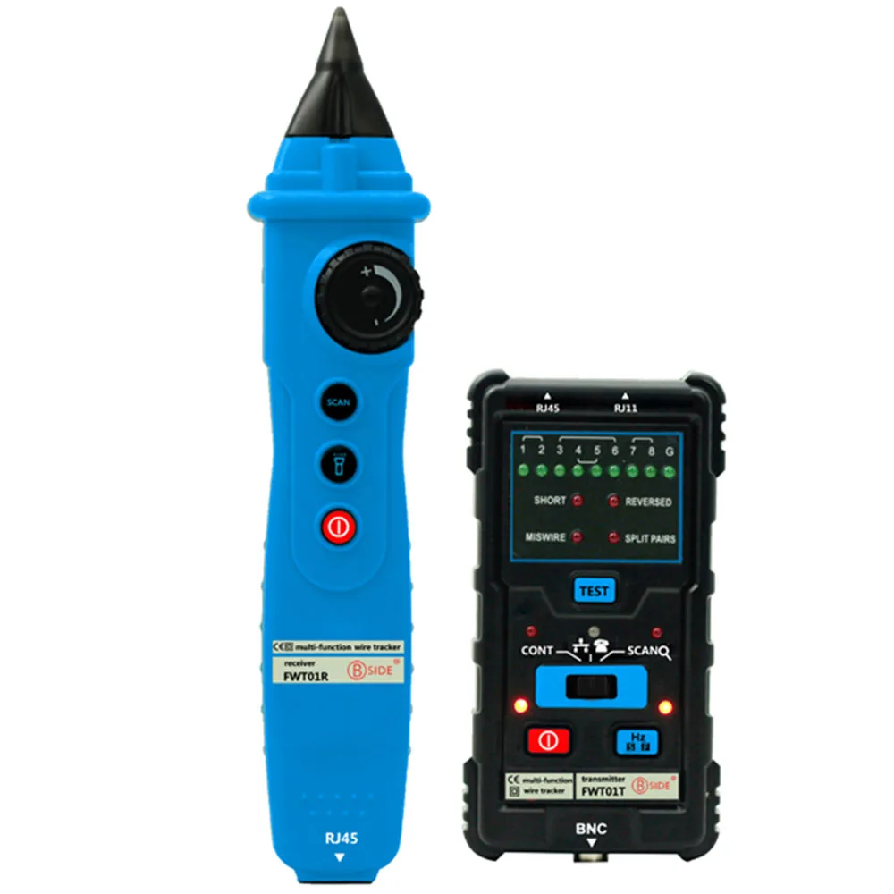 

BSIDE FWT01 Wire Tracker Network LAN Ethernet Finder Multimeters Telephone Line Tester Multifunctional Handheld Cable Test Tool