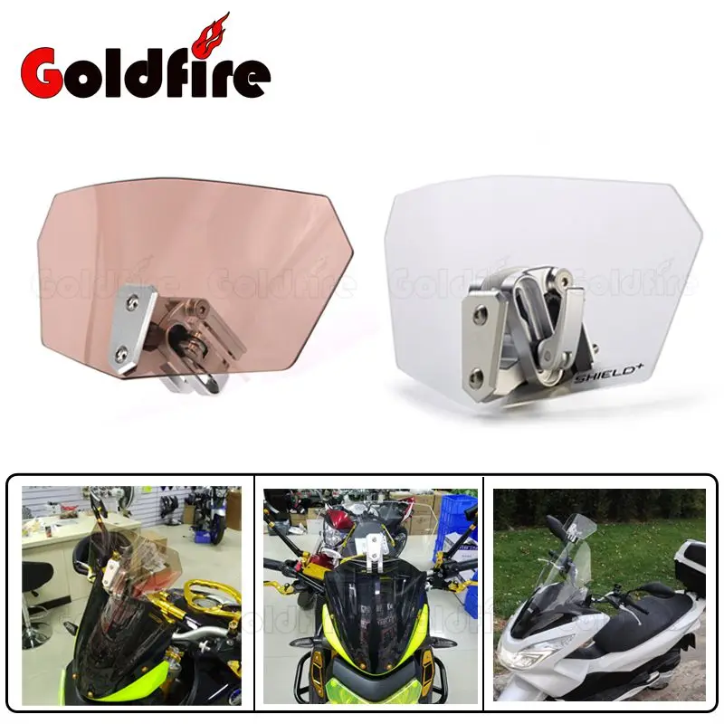 Motorcycle Adjustable Windshield Bolt On Variable Windscreen For BMW S1000RR XR HP4 HP2 SPORT