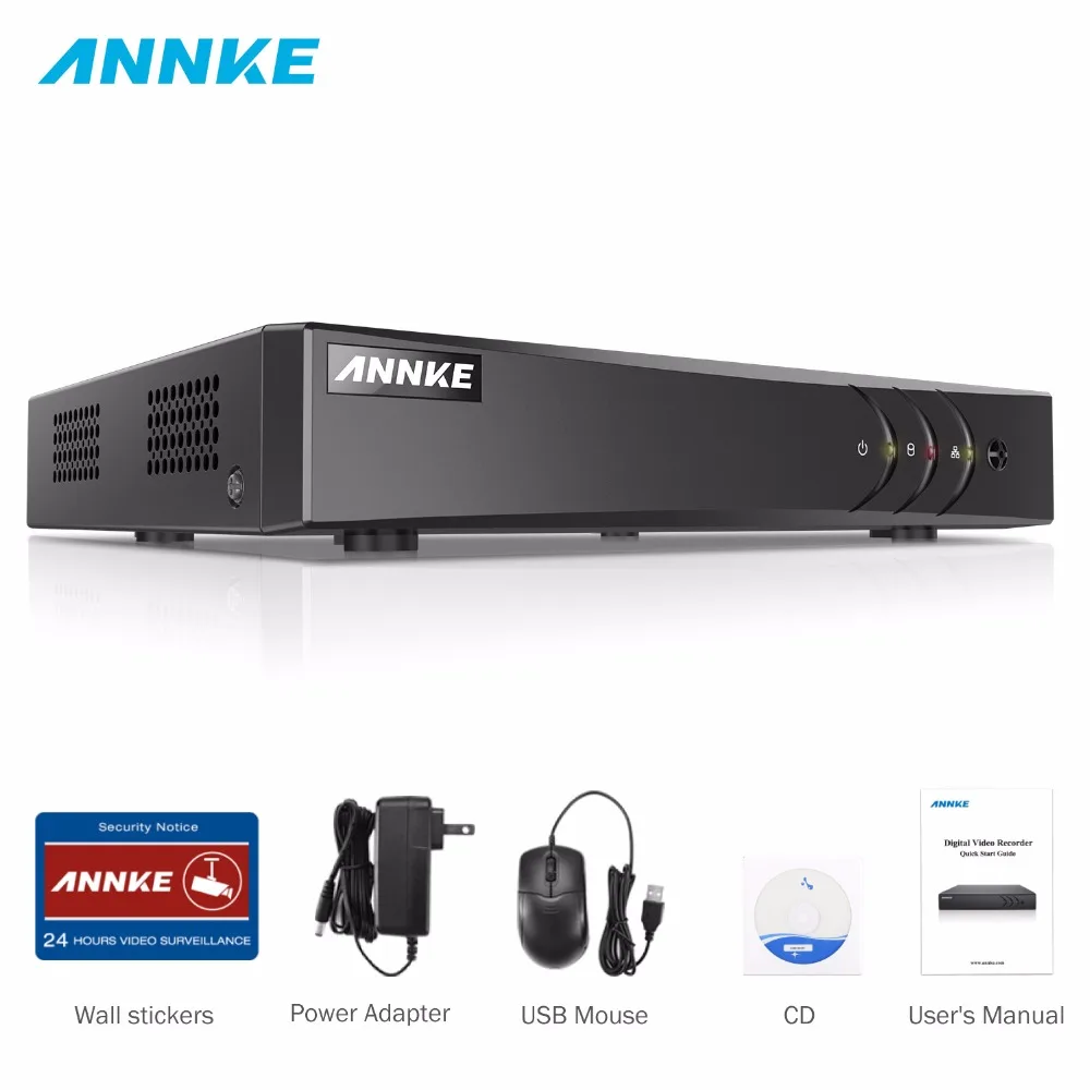 ANNKE 16CH 1080P 5в1 AHD DVR Поддержка CVBS TVI AHD аналоговые ip-камеры HD P2P Облако H.264 VGA HDMI видео рекордер RS485 аудио