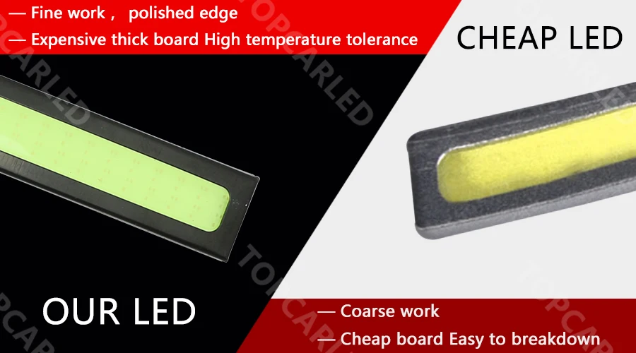 Дневные ходовые огни 14 см COB DRL светодиодный 20 Вт DC 12 В водонепроницаемый DIY
