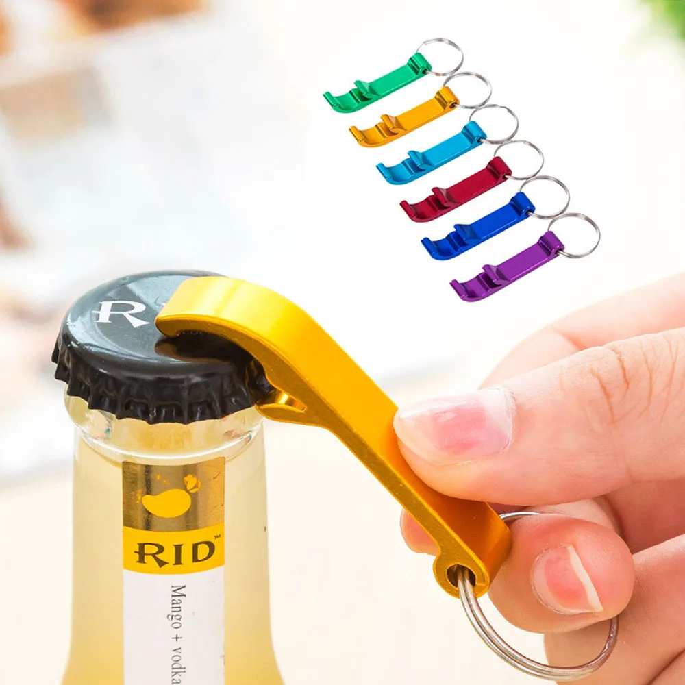 

New Portable Mini 4 in 1 Beer Bottle Opener Key Ring Chain Keyring Keychain Metal Beer Bar Tool Claw Gift Outdoor Key Ring Claw