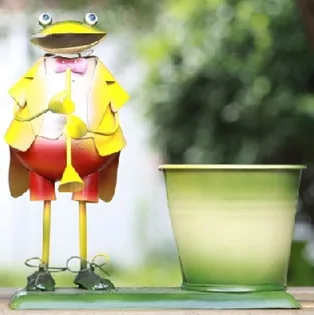 

Garden Animal Frog Flowerpot Home decoration Pen Storage Box Frog 18*10*19 cm